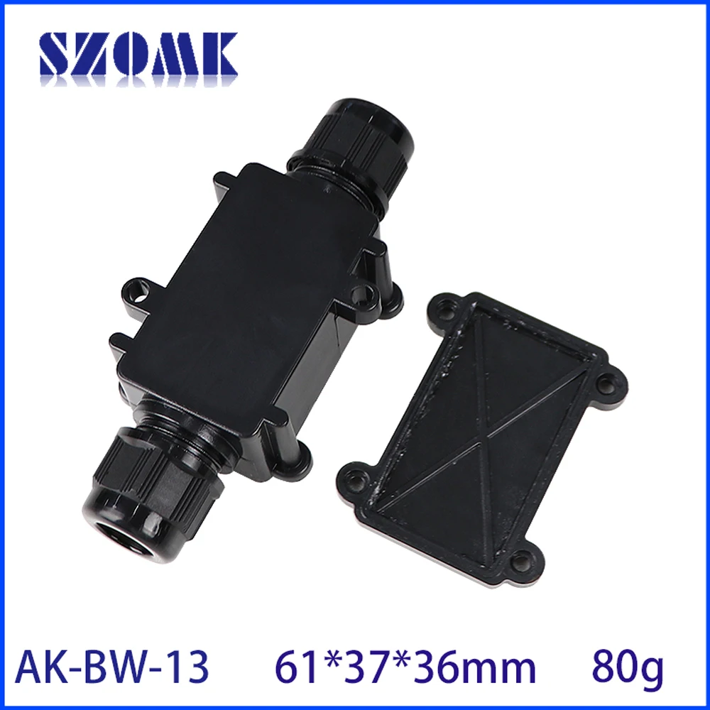 2 Terminal Block Waterproof Outdoor External Joint Junction Ip68 Enclosure Electrical Underground Cable Wire Power Connector Box