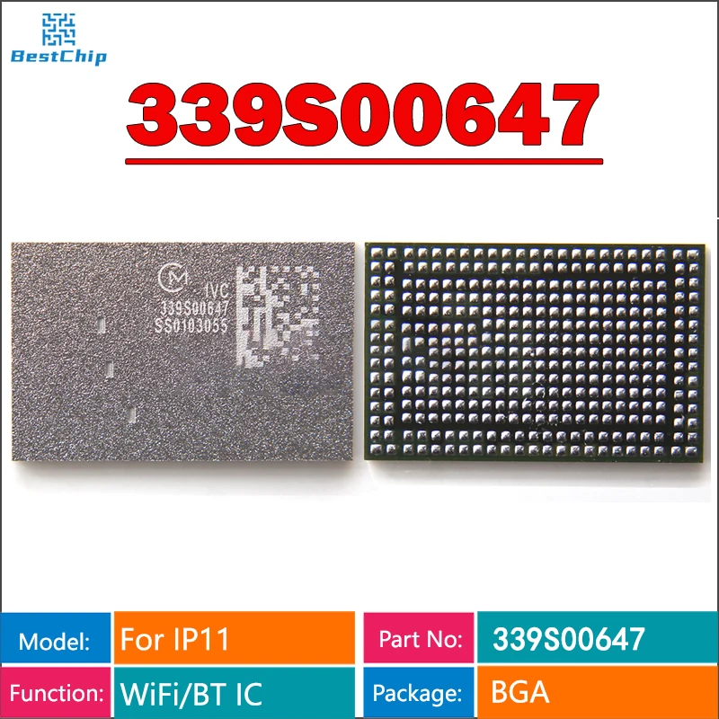 

5pcs/lot 339S00647 WIFI BT Wi-Fi Bluetooth IC module U_WLAN_W for iphone 11 11/PRO/MAX