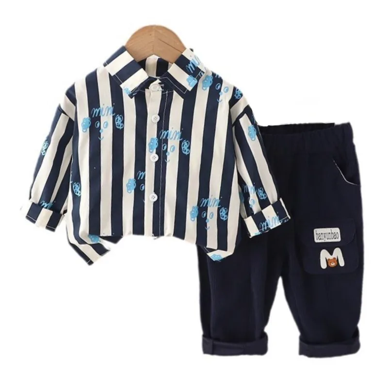 

2 шт./комплект, детский спортивный костюм в полоску, на весну/осень