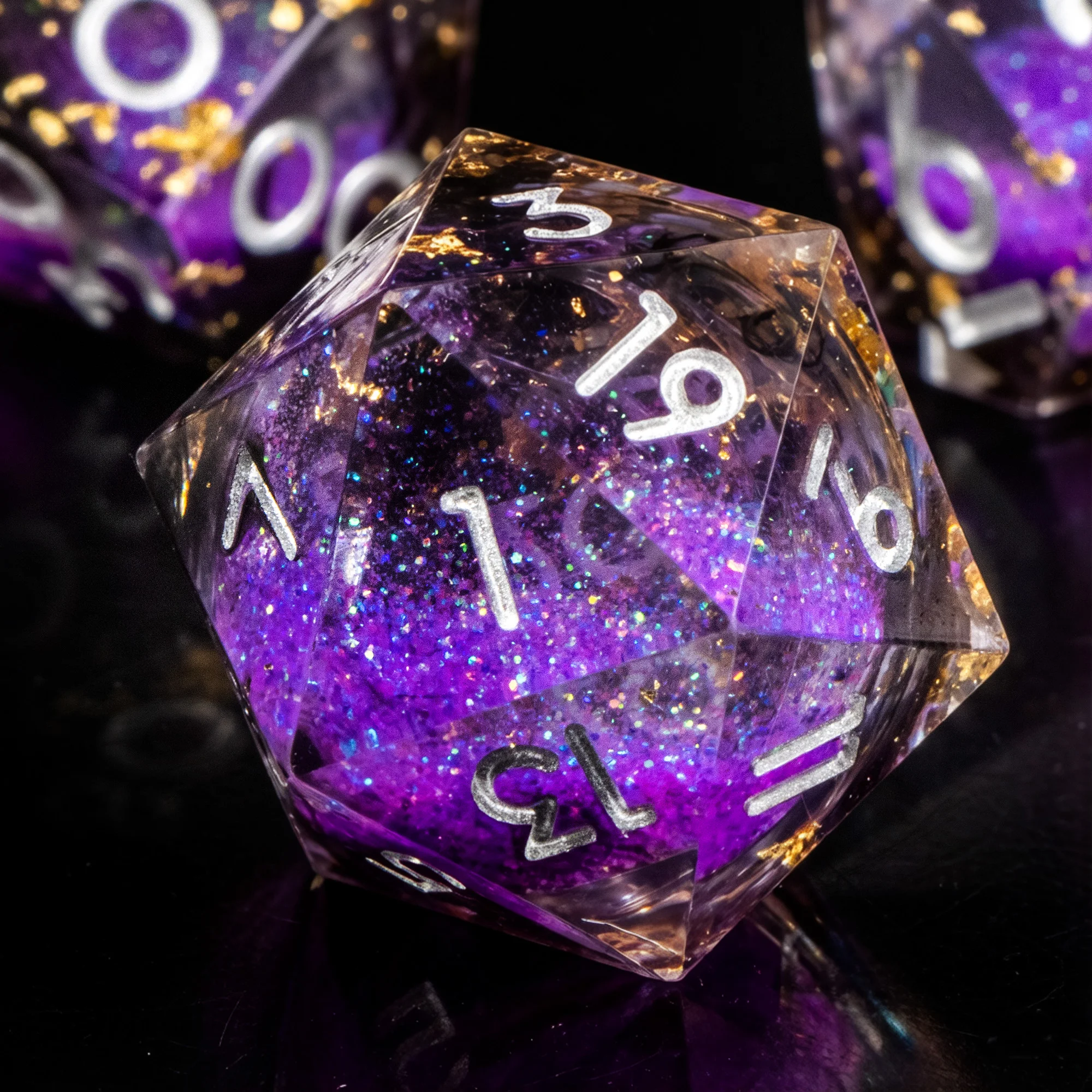 

Liquid Core Dice Set, Handmade Resin Sharp Edge Dice, Polyhedral Dice Set Set