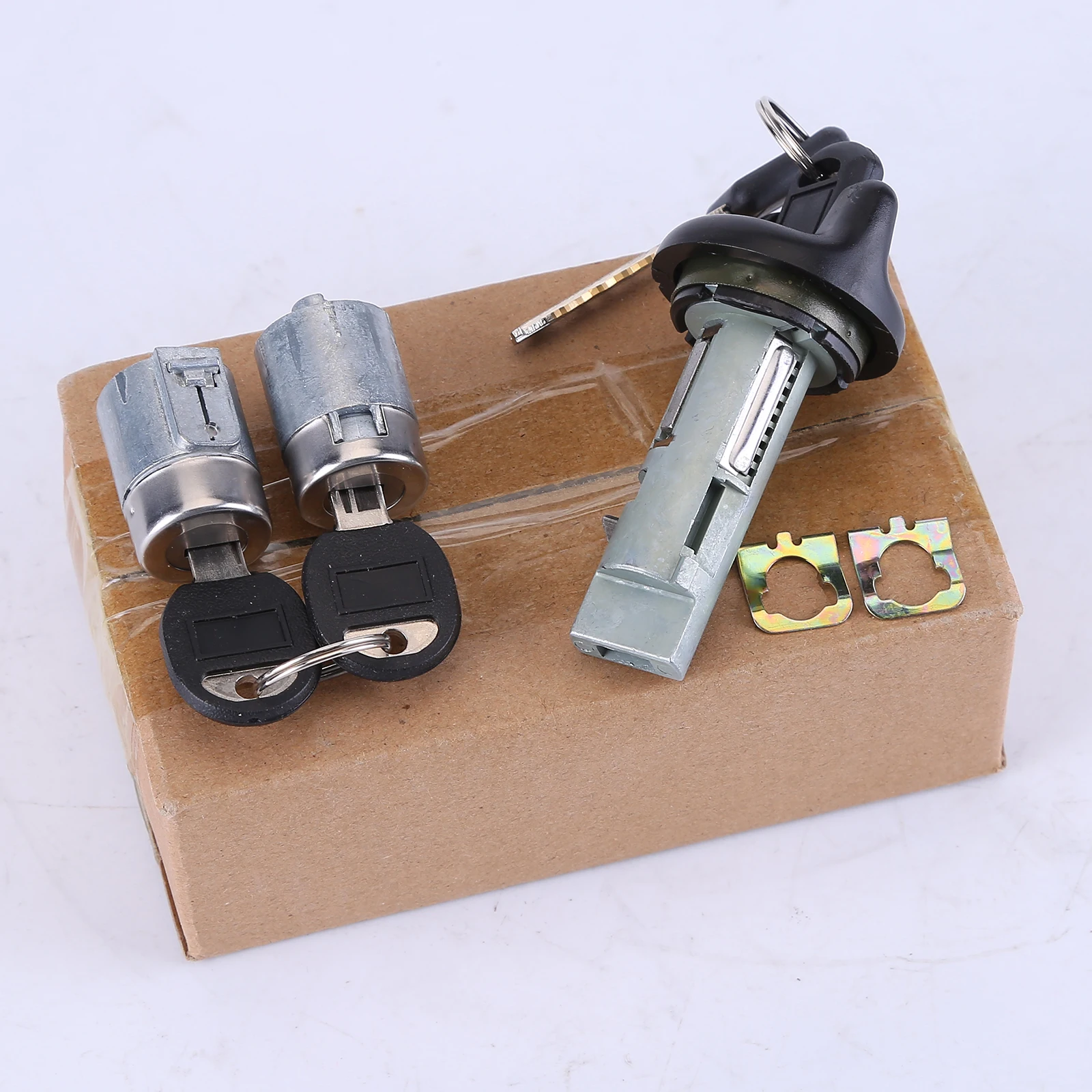Zündschlüsselschalter, Schließzylinder und Türschloss, Becher-Set, 2 GM-Schlüssel, kompatibel mit Chevy GMC 95–97