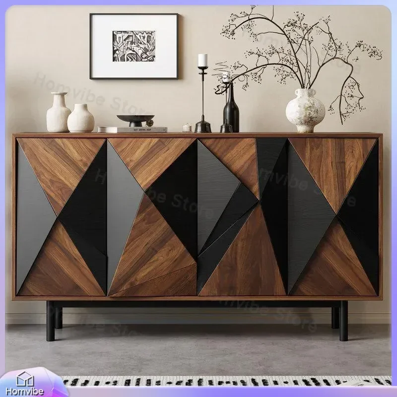 Wooden Shoe Cabinet Entryway Storage Bench Multifunctional Display Shelf Living Room Partition Dining Sideboard Home