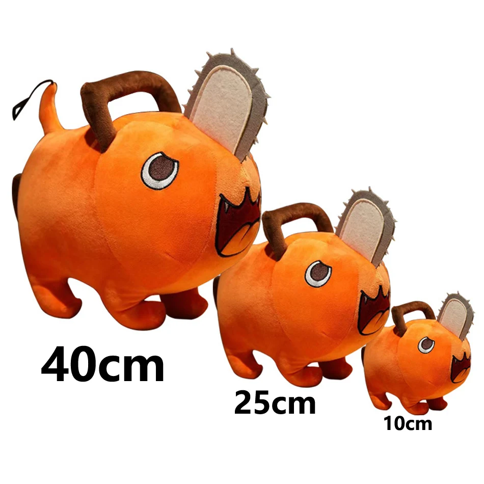 25cm/40cm Pochita Plush Chainsaw Chain Saw Man Cosplay Standing Orange Dog Stuffed Doll Japan Anime Peluche De Pochita Kids Gift