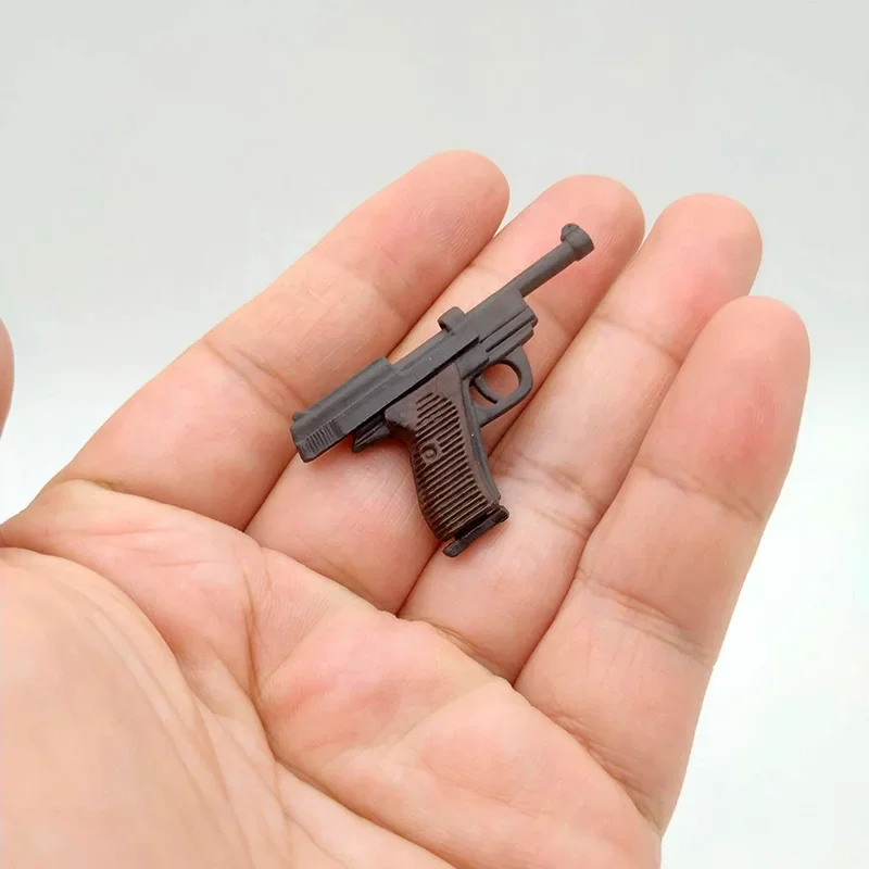 1/6 Scale WWII Walter P38 P-38 Pistol Gun Model Weapon Toy Detachable for 12 Inches Soldier Figure Toys