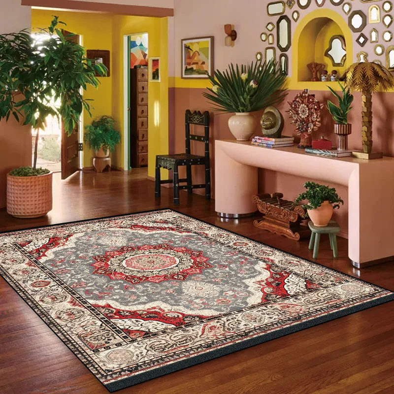 Vintage Persian Luxury Carpet Bohemian Ethnic Style Living Room Sofas Home Decorations Rugs Bedroom Bedside Custom Non-Slip Mat