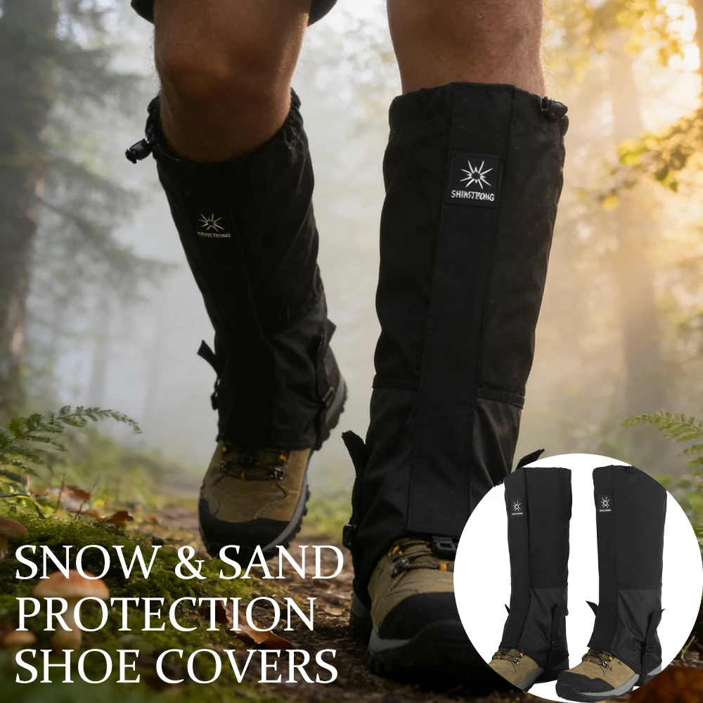 

1 Pair Long Tube Leg Gaiters Sandproof Leg & Shoe Covers For Adults & Children Leg Protection Hiking Skiing Climbing Sports Gear