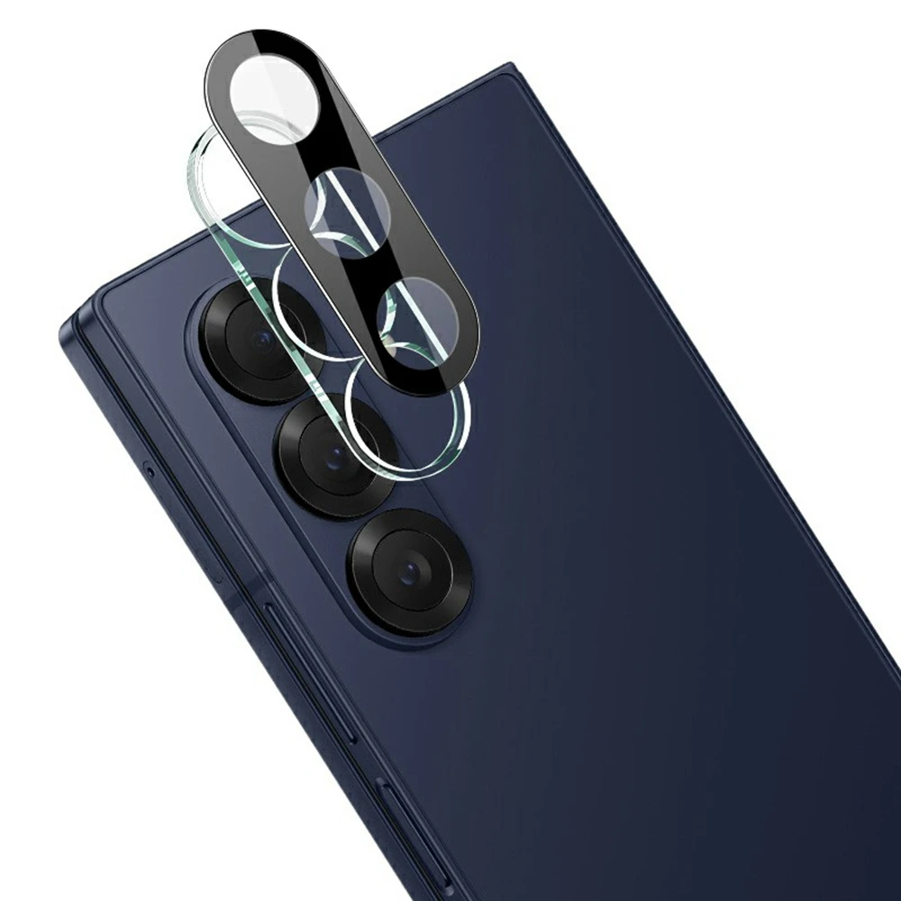 

Для Samsung Galaxy Z Fold7 5G пленка для линз из закаленного стекла + акриловая крышка (черная версия)