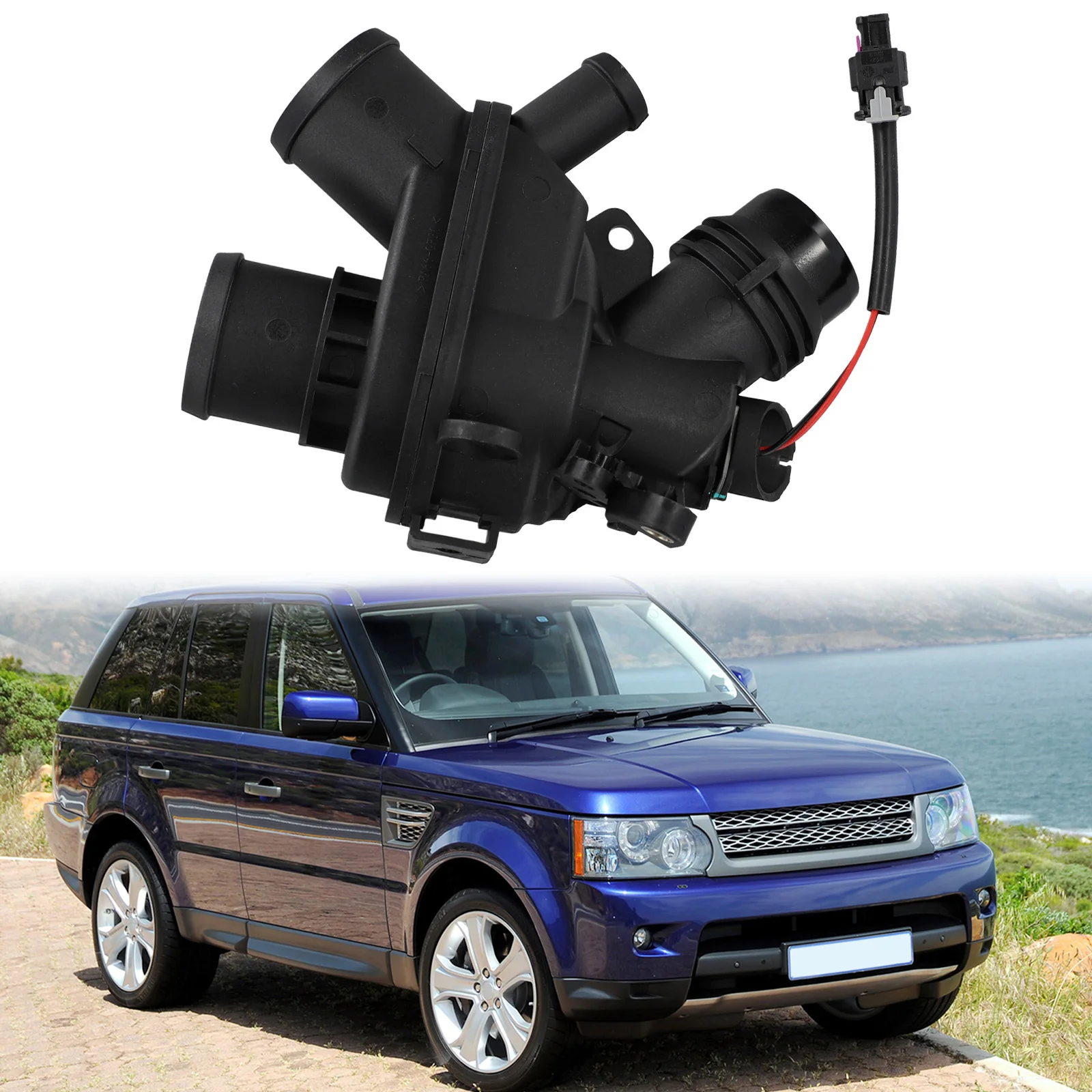 Reliable Performance THERMOSTAT LR117568 for Land For Rover For Jaguar LR4 Discovery5 16+ Precise Temperature Regulation