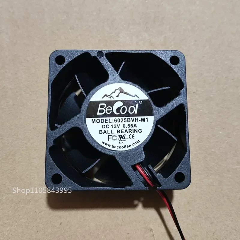 for Leopard 6025BVH-M1 Original 6cm 6025 12V 0.55A 4-Wire PWM Temperature Control CPU Cooling Fan