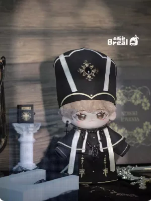 بدلة ملابس قوطية متقاطعة سوداء للفتيان والفتيات ، زي الكنيسة المقدسة الداكنة ، بدون تغيير للسمة ، هدية أصلية ، 20: