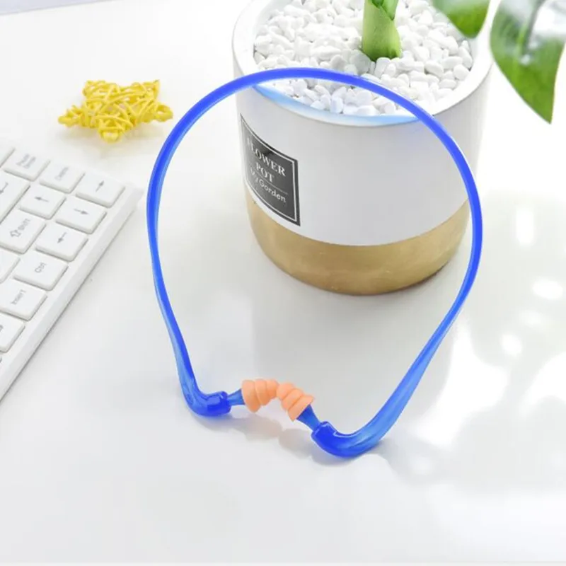 

Swim Reusable Hearing Protection Noise Reduction Earplugs Earmuff Silicone Corded Ear Plugs Ears Protector