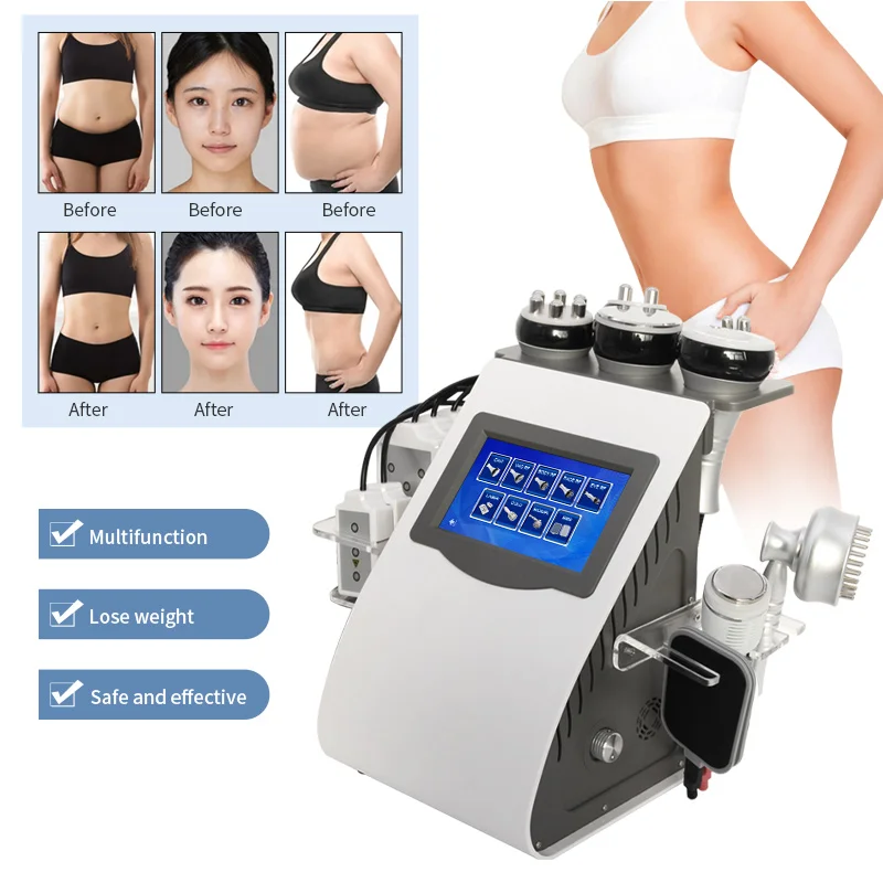 9 In 1 Vacuum Laser Radiofrequency 40K Slimming Ultrasonic Liposuction Cavitation Machine Skin Lifting Fat Burner Body Shape