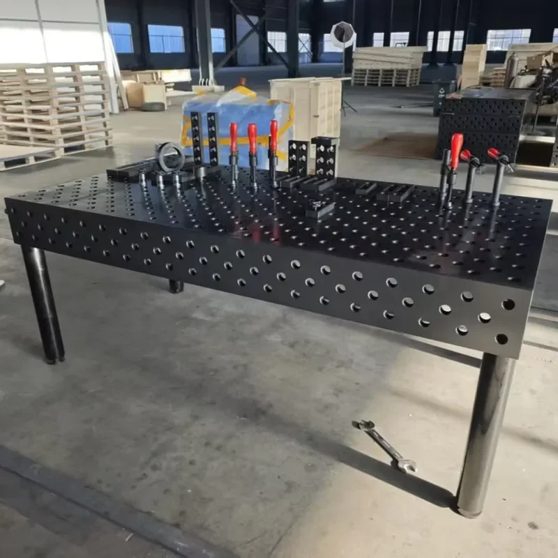 Wear Resistant Nitrided Steel Surface Workbench Cast Steel Iron 3D Welding Table with Clamping Fixture Accessories System