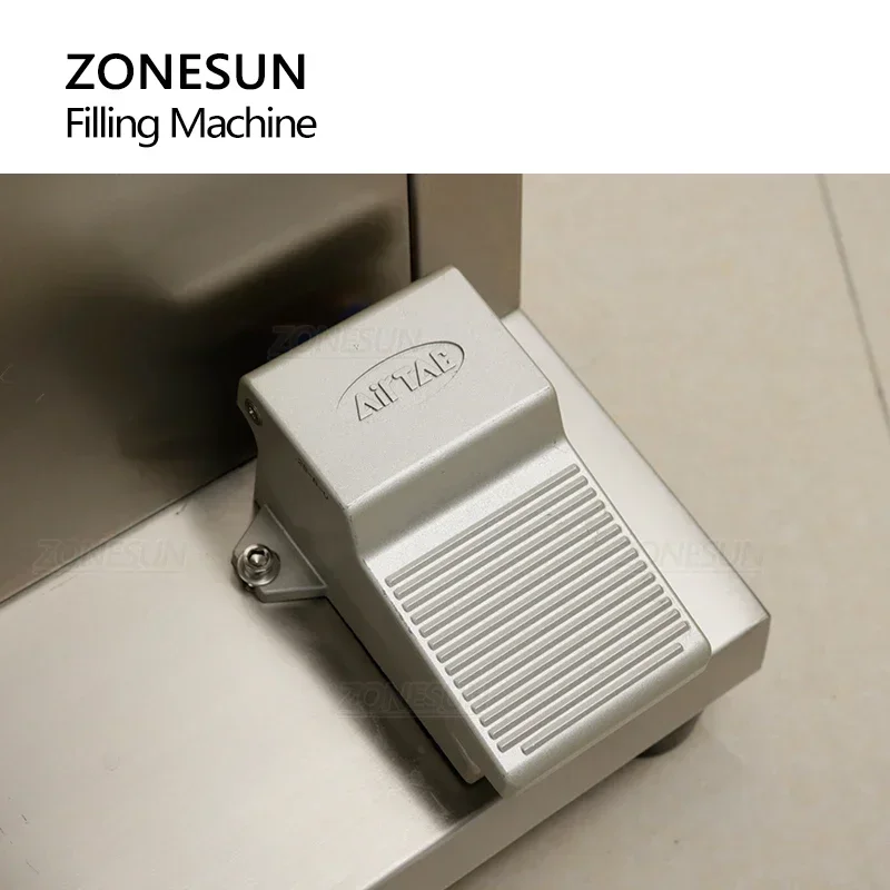 ZONESUN ZS-GT1V  Fully Pneumatic Alcohol Cream Gel Sauce Honey Paste Filling Machine