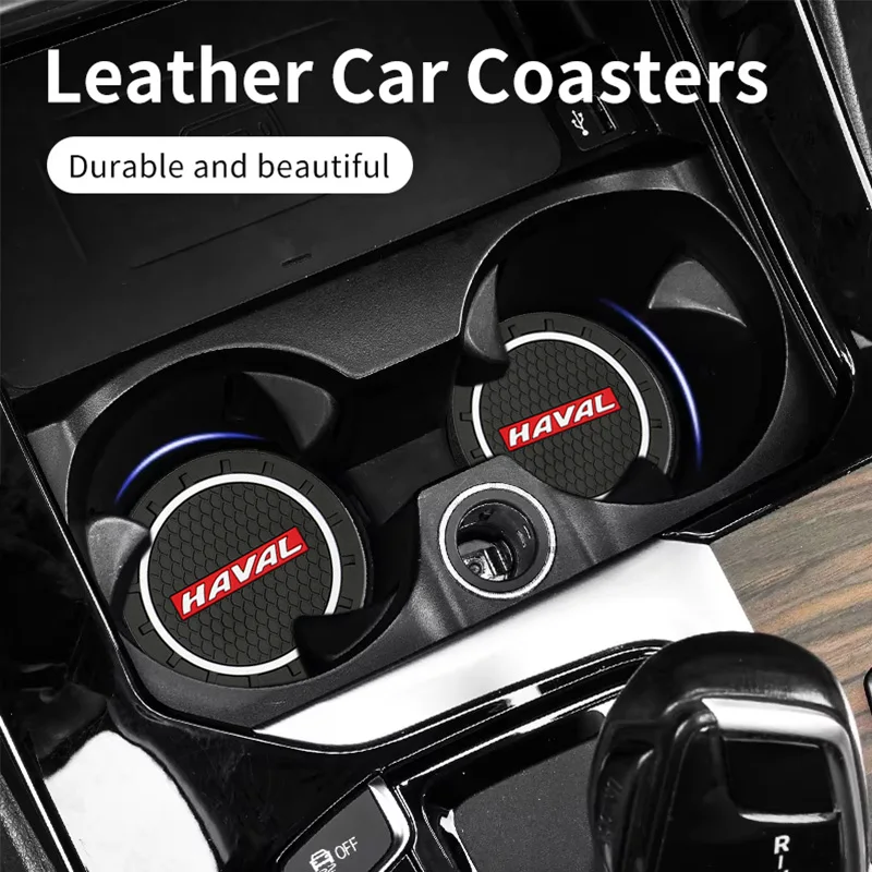 Car Coaster Water Cup Bottle Holder Mat Anti-Slip Pad Accessories For Haval H2 H5 H6 H7 H9 2020 2018 2017 2021 H3 2012 F7 F7X