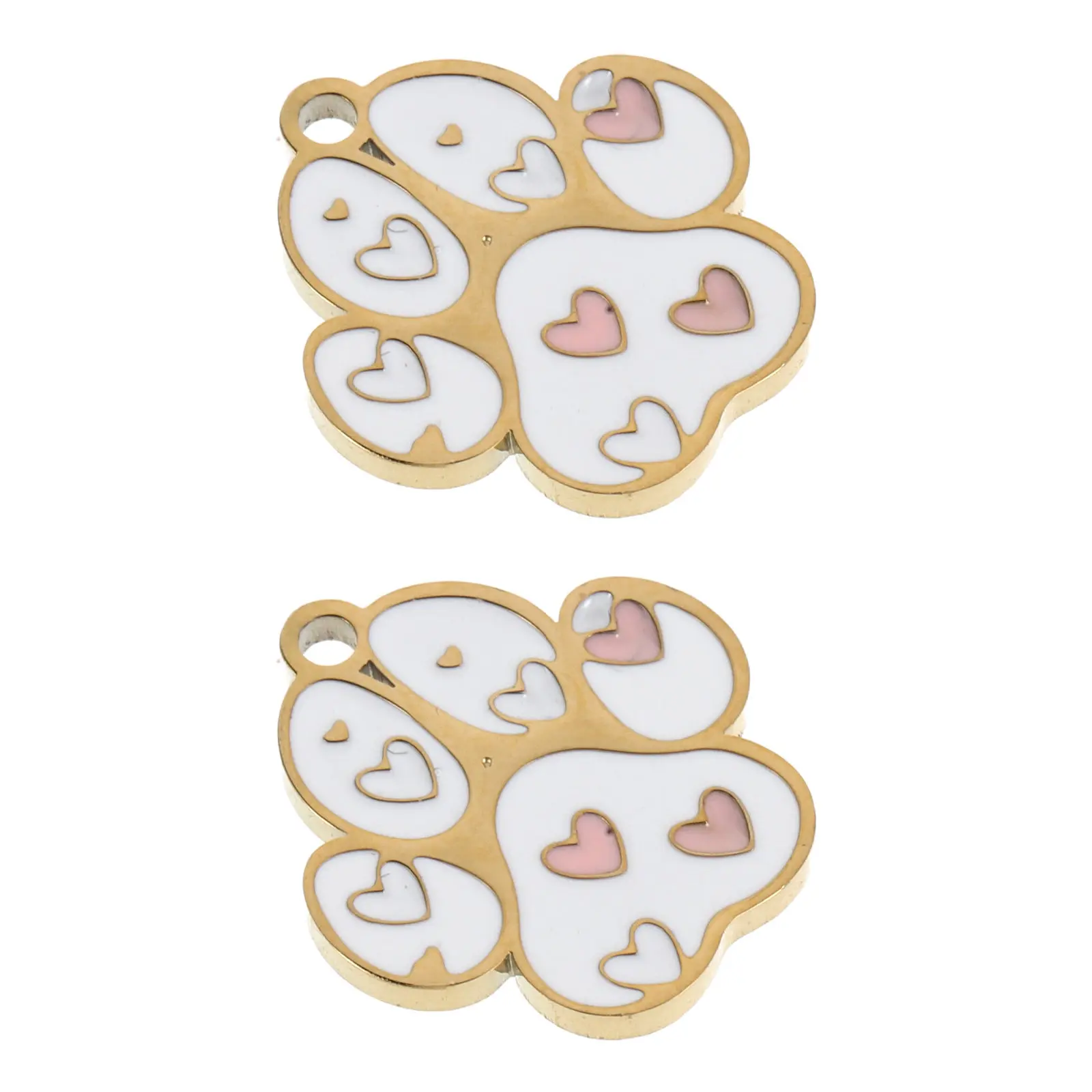 1 Piece Cute Cartoon Paw Print Pendant Necklace for Women Animal Theme Jewelry Gift Chain Accessory Trendy Charm