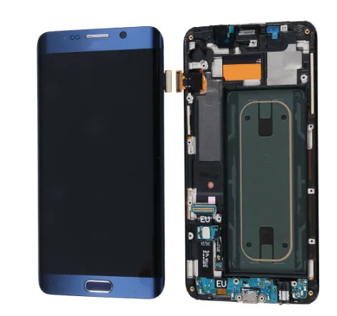 for Lcd assembly Touch Screen Digitize screen  with frame for samsung Galaxy S6 Edge Plus g928 g928f lcd with frame