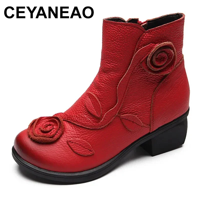 

Plus Size 35-42 Ylqp NEW Autumn Winter Women Boots Side Zipper Thick Heel Boots Shoes Woman, Ankle Boots botas mujer