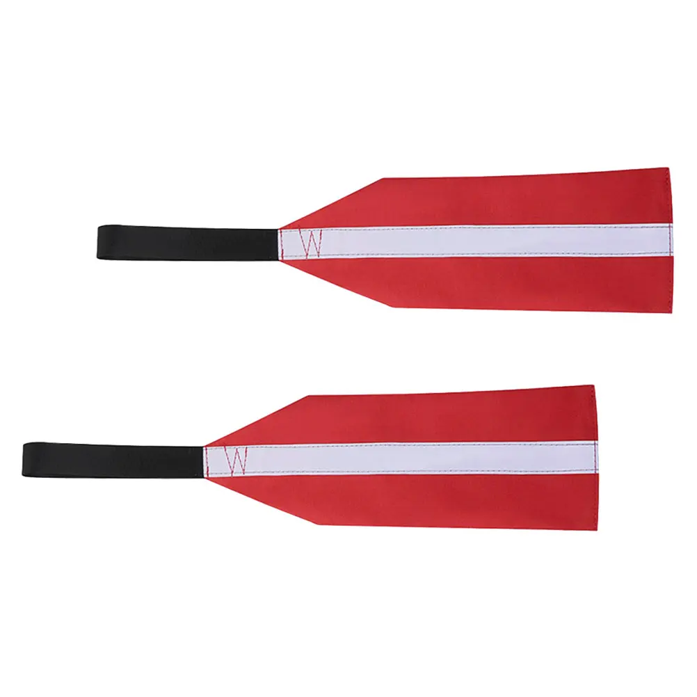 

2 Pcs Travel Flag Red Warning for Boats Kayak SUP Towing Accessories Safety Oxford Cloth