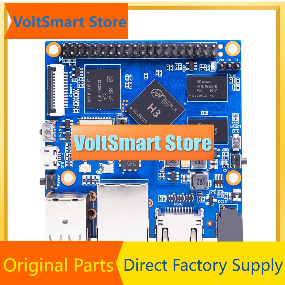 VoltSBanana Pi BPI-M2+ Plus Allwinner H3 Quad-core Cortex-A7 1GB DDR3 8GB EMMC Support HDMI WiFi BT CSI Run Android Ubuntu Debia