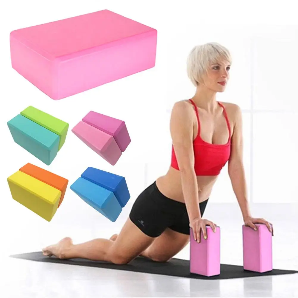 Bloques de espuma para gimnasio, ladrillos de entrenamiento, set de fitness, herramienta de yoga, cojín de yoga, almohada para estiramiento y modelado corporal, bloques de yoga ﻿