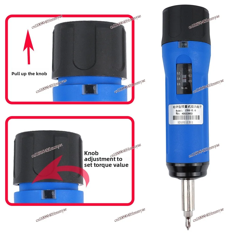 

Preset Torque Driver Screwdriver Adjustable Manual Torque Idle Torque Gauge