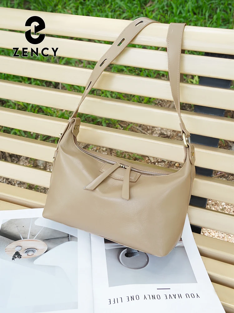 

Модная сумка Zency из натуральной кожи, сумка через плечо для женщин, сумки через плечо большой вместимости