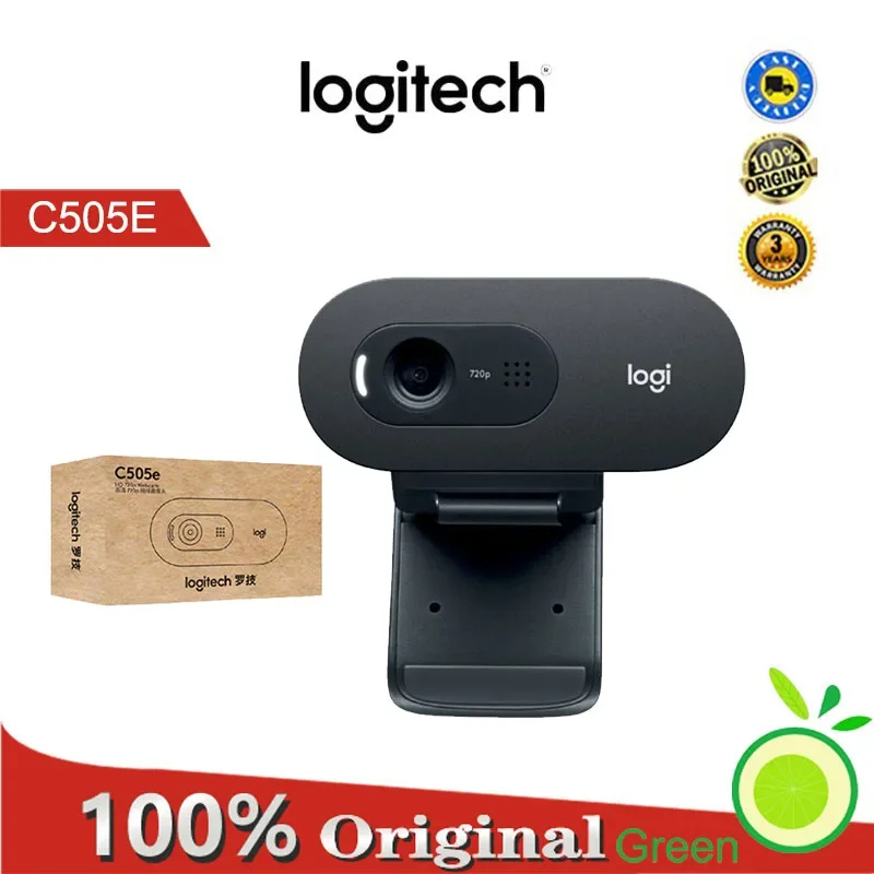 

Logitech c505e hd webcam 720p 30fps com microfone