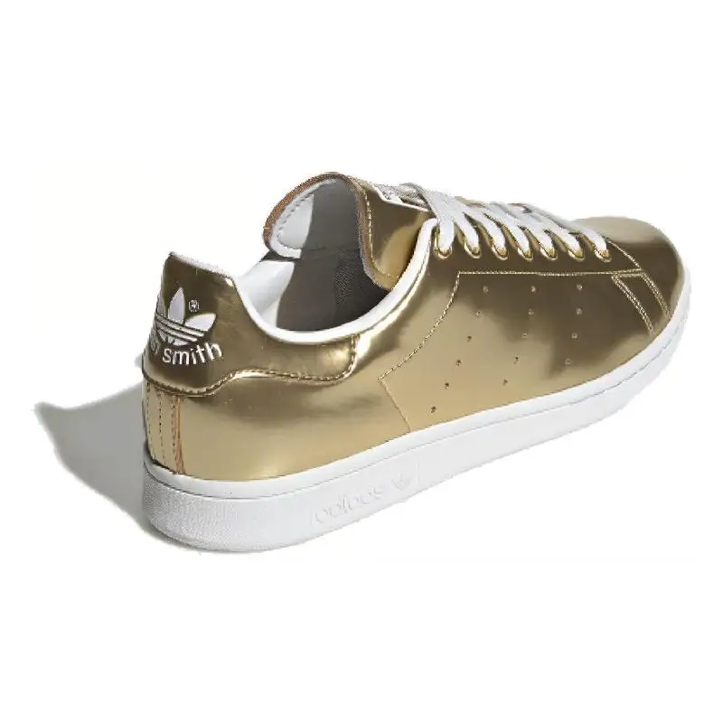 Sepatu Sneakers Adidas Stan Smith logam emas metalik FV4298