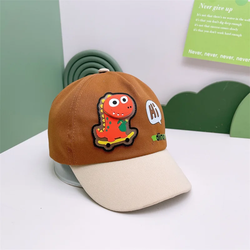 Children\'s Kids Baseball Cap for Girl Boy Spring Summer Baby Sun Hat Cartoon Dinosaur Toddler Caps