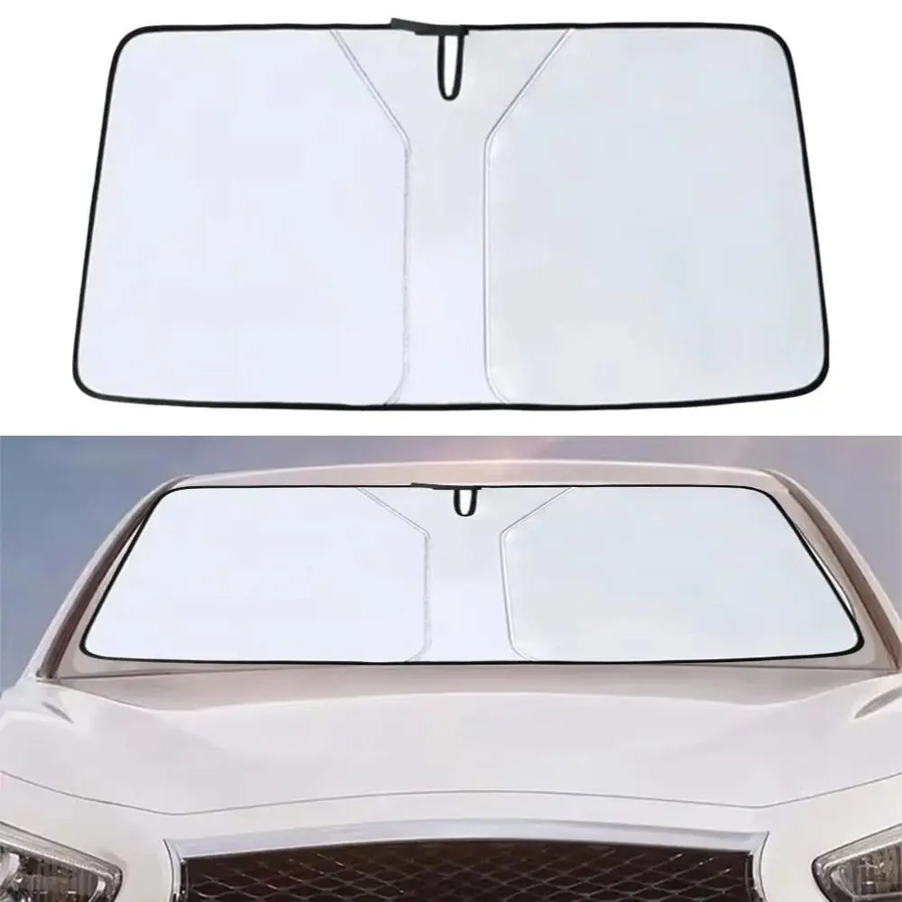 

Foldable Car Windshield Sun Shade Ultraviolet-proof Blocks UV Rays Front Windshield Cover Car Front Sunshade Sedan Models