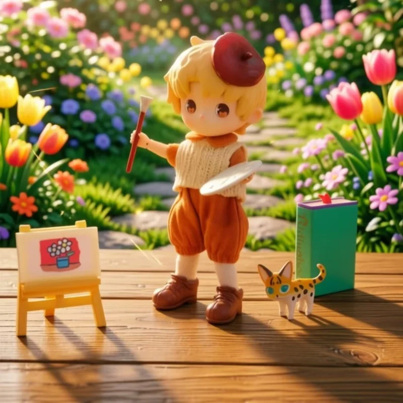 

Коллекционная фигурка Penny Box: Серия «Художница-ведьма», игрушки-сюрпризы, кавайные аниме-фигурки, коробка-сюрприз, куклы для девочек
