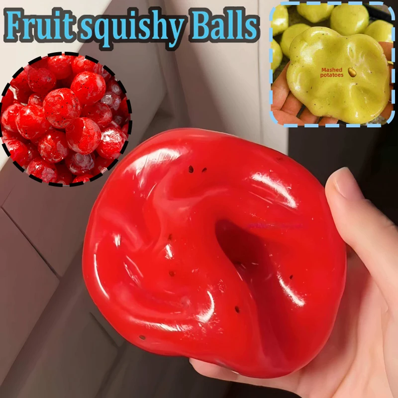 Vaseline Shasha Noisy Ball Watermelon Slushy Venting Toy Anxiety Relief Autism ADHD Focus Training Toy for Adults Gift
