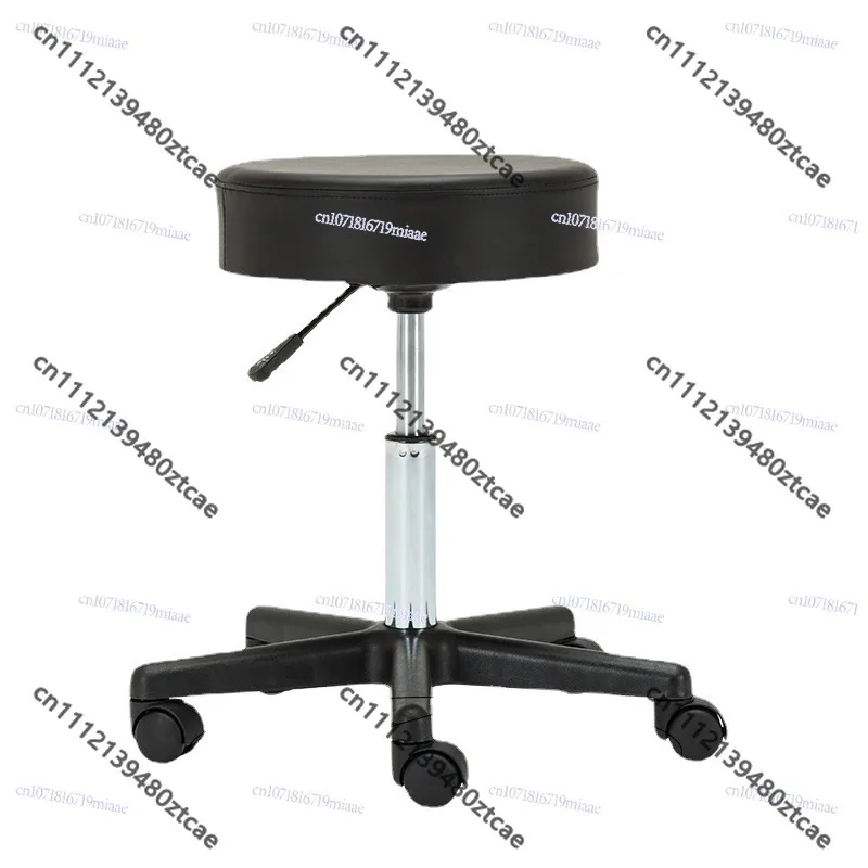 Round Explosion-proof Hydraulic Lift Rolling Stool Swivel Wheel Chair For Beauty Salon Manicure Massage Hairdressing Use