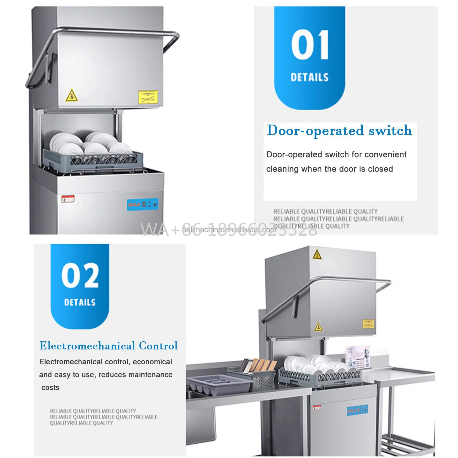 

ishwasher Restaurant HotelDish Washing Machines for Washing Dishes Automatic Commercial D