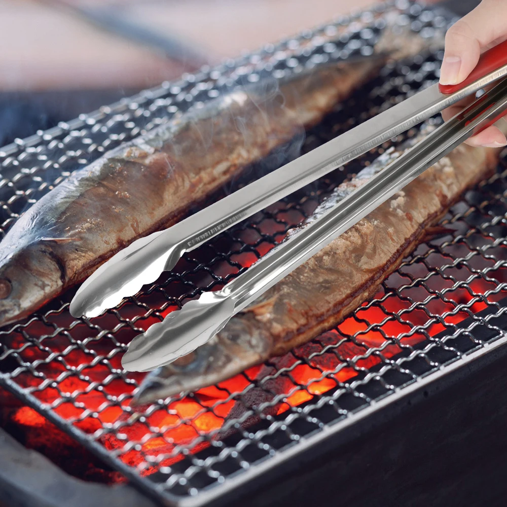 HILIFE Narzędzia do grillowania Narzędzia kuchenne ze stali nierdzewnej Narzędzia kuchenne Szczypce do grillowania Klips do sałatek Grill — zdjęcie 3