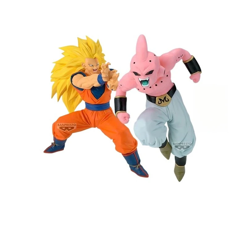 

Bandai Original Banpresto Anime Dragon Ball Z Match Makers Kid Buu Son Goku PVC Action Figure Model Collectible Gifts