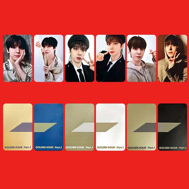 K-popアルバムロモカード,ateez,hongjoong seonghwa yunho yeosang,san mingi,ファンコレクション,ギフト,フォトカード,1セットあたり6個