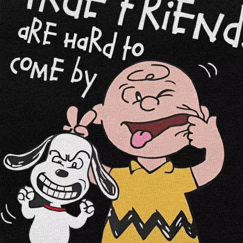 مخصص لطيف الكرتون سنوبي تي شيرت الرجال 100% القطن المحملة القمم التي شيرت عادية تي شيرت الملابس