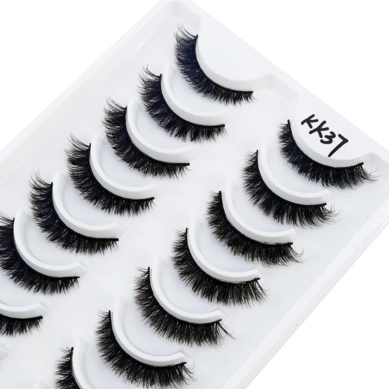 HBZGTLAD Russische Streifenwimpern, 10 Paar, 3D-Nerzwimpern, natürliche Wimpern, dramatische falsche Wimpern, Großhandel, Wimpernverlängerung – Detail 33