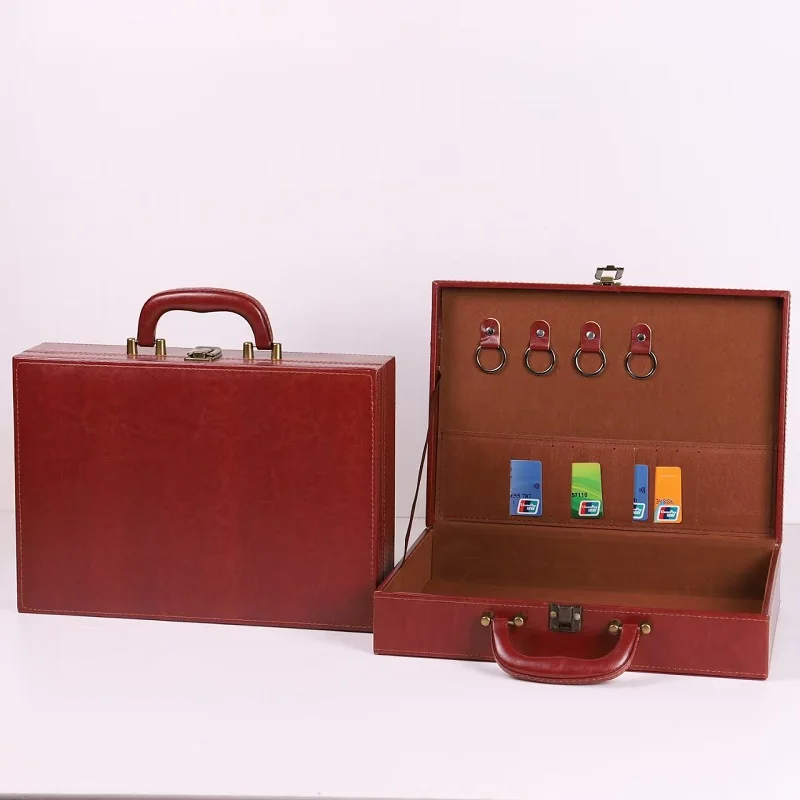 Delivery Box Delivery Gift Box Real Estate PU Leather Handheld High end Hand Room Toolbox Key Case