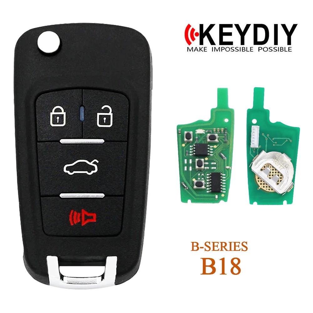 5/10/30pcs KEYDIY B18 NB18 zdalny klucz samochodowy 4 przyciski do Buick KD900/KD-MAX/KD-X2 klucz programujący KD MINI B serii pilot zdalnego