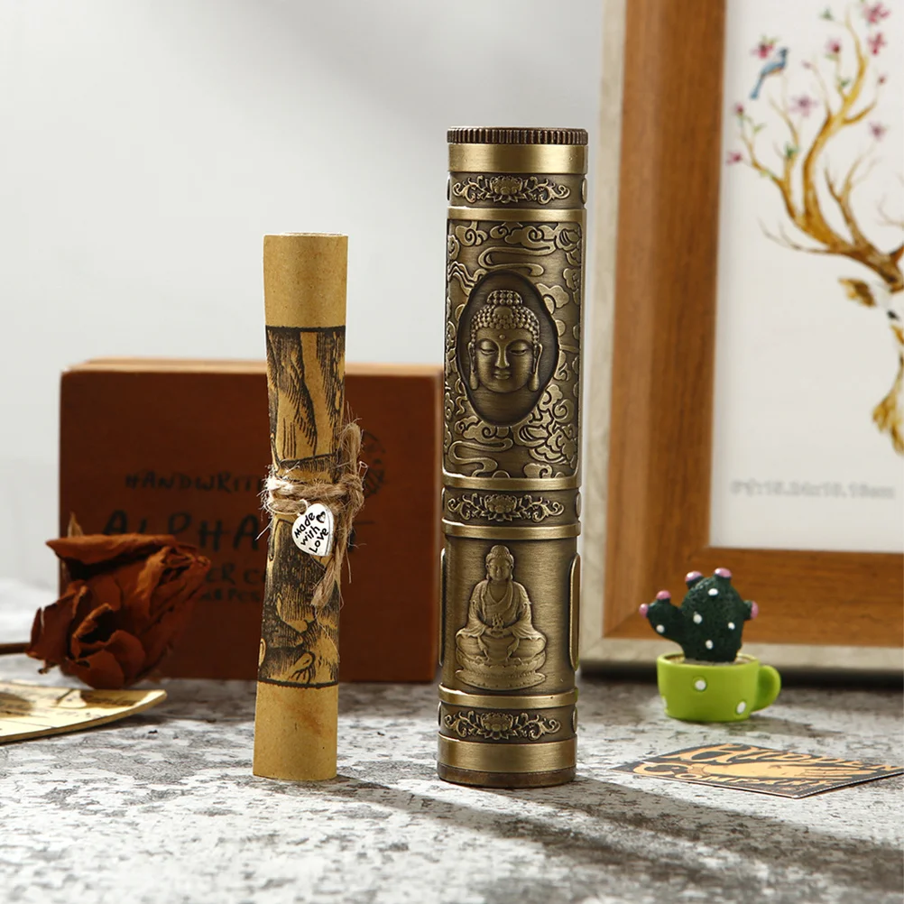 1 مجموعة من أنبوب التمنيات المعدني اليدوية نعمة أوراق التخزين الزخرفية للحزب هدية عطلة عيد ميلاد ديكور المنزل أتمنى