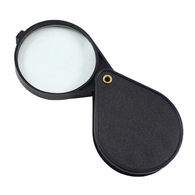 5 Times 60mm Copper Rivet Movable Handle Folding Reading Magnifier Glass Portable Toy Gift Loupe for Children