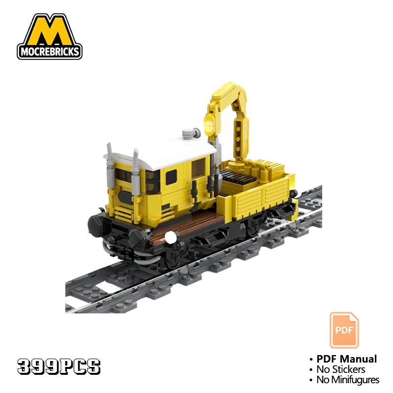 

MOC 8W KLV 53 German Railway Service Train Building Blocks Technical Construction Vehicle Bricks Toy Adult Collector Gift