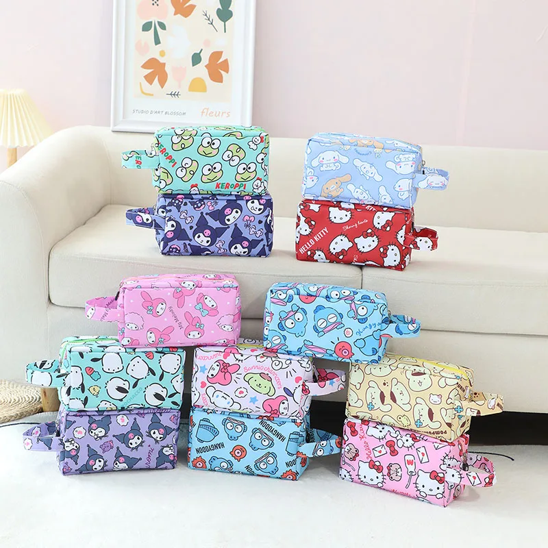 

Sanrio Travel Packing Bag hellokitty Storage Shaving Kit Large Capacity Porcelain Student Pencil Stationery Case