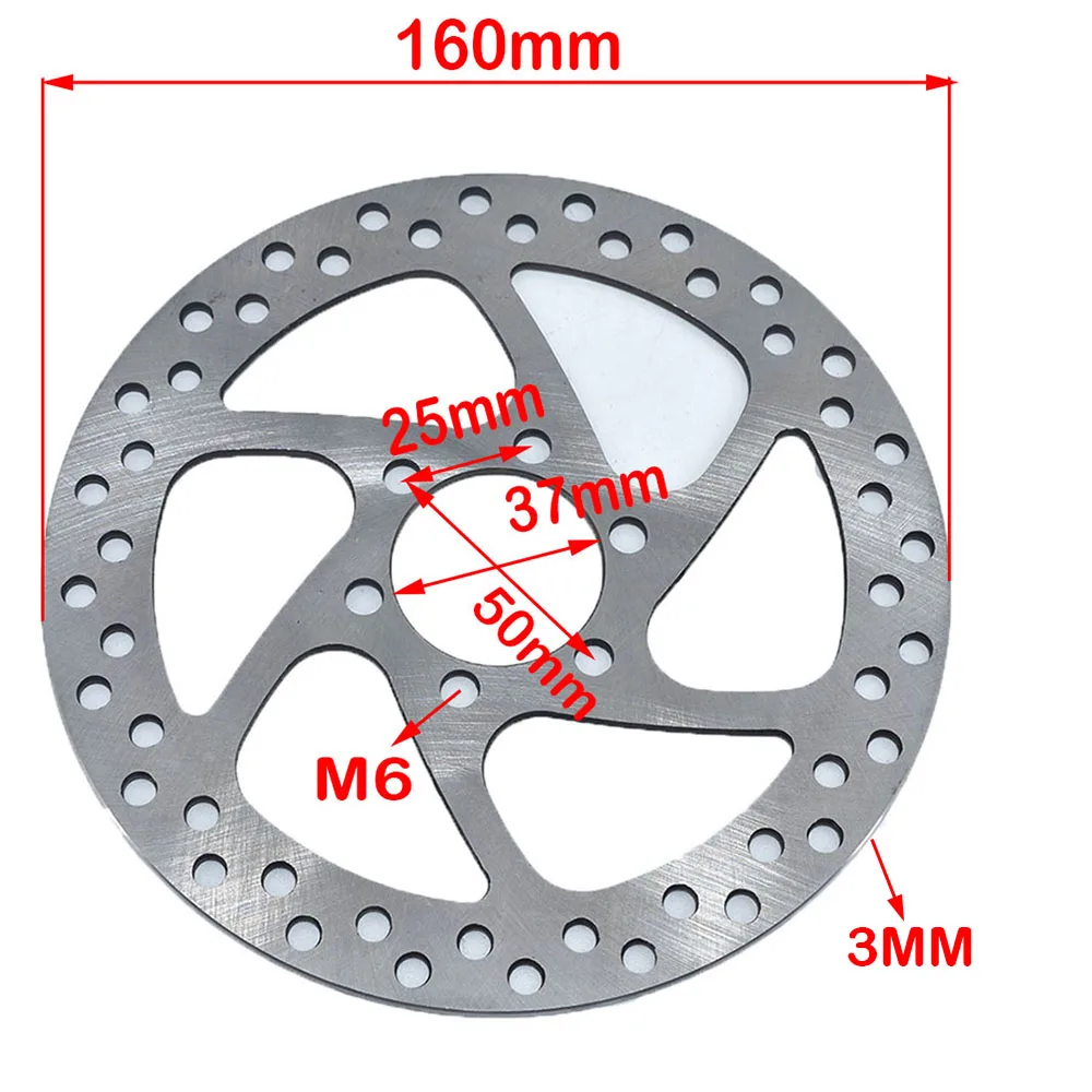 electric 160MM 6 hole 37MM brake disc brake disc plate  Front  Rear Brake Universal Use