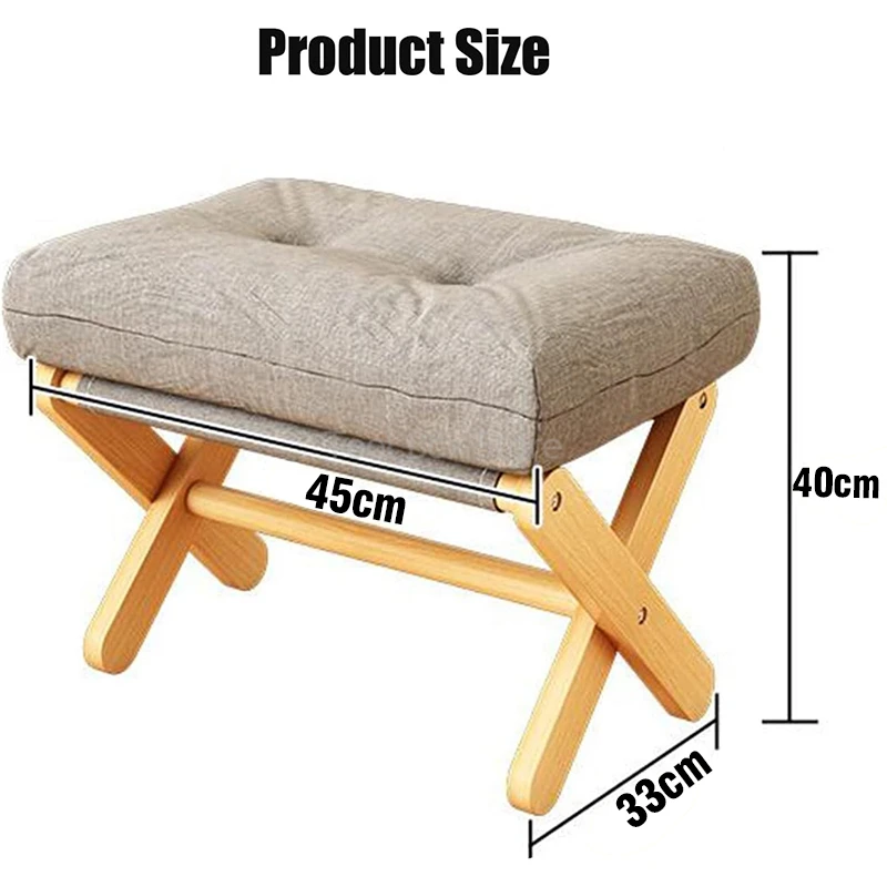 Small Footstool Foldable Low Stool Dresser Chair Multifunctional Portable Desk Footrest Shoe Changing Stool Mini Stool Chair