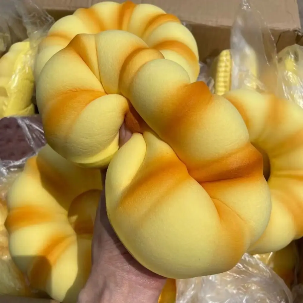 Simulated Donut Bread Squeeze Prank Decoration Oversized Fried Bread Stick Squishy Soft Elastic Realistic Sensory Fidget Bread