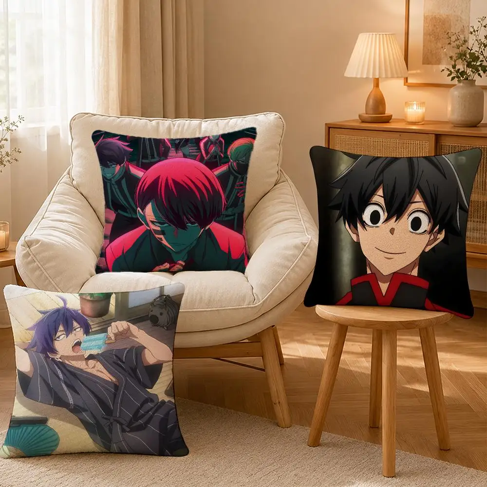 Anime Tougen Anki Dark Fantasy Cushion Cover Personalized Short Plush Soft Bedroom Sofa Home Decor Gift
